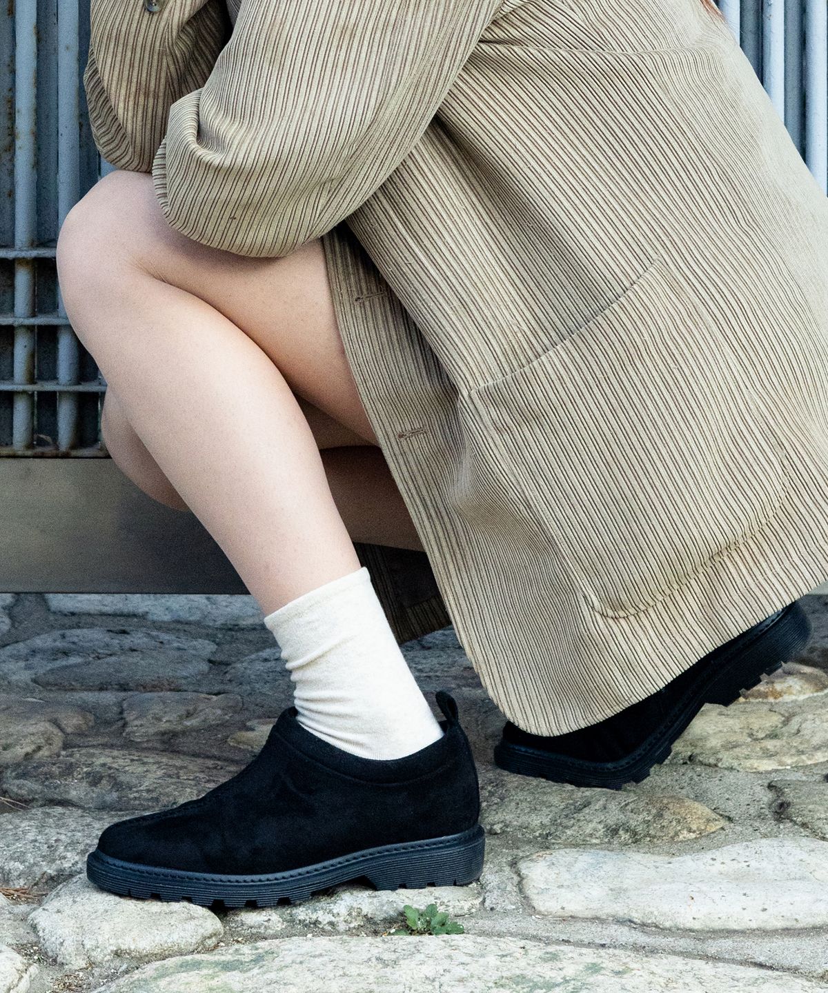 세스띠(CESTI) 캐쥬얼 어그 윈터 양털 로퍼 (BLACK)