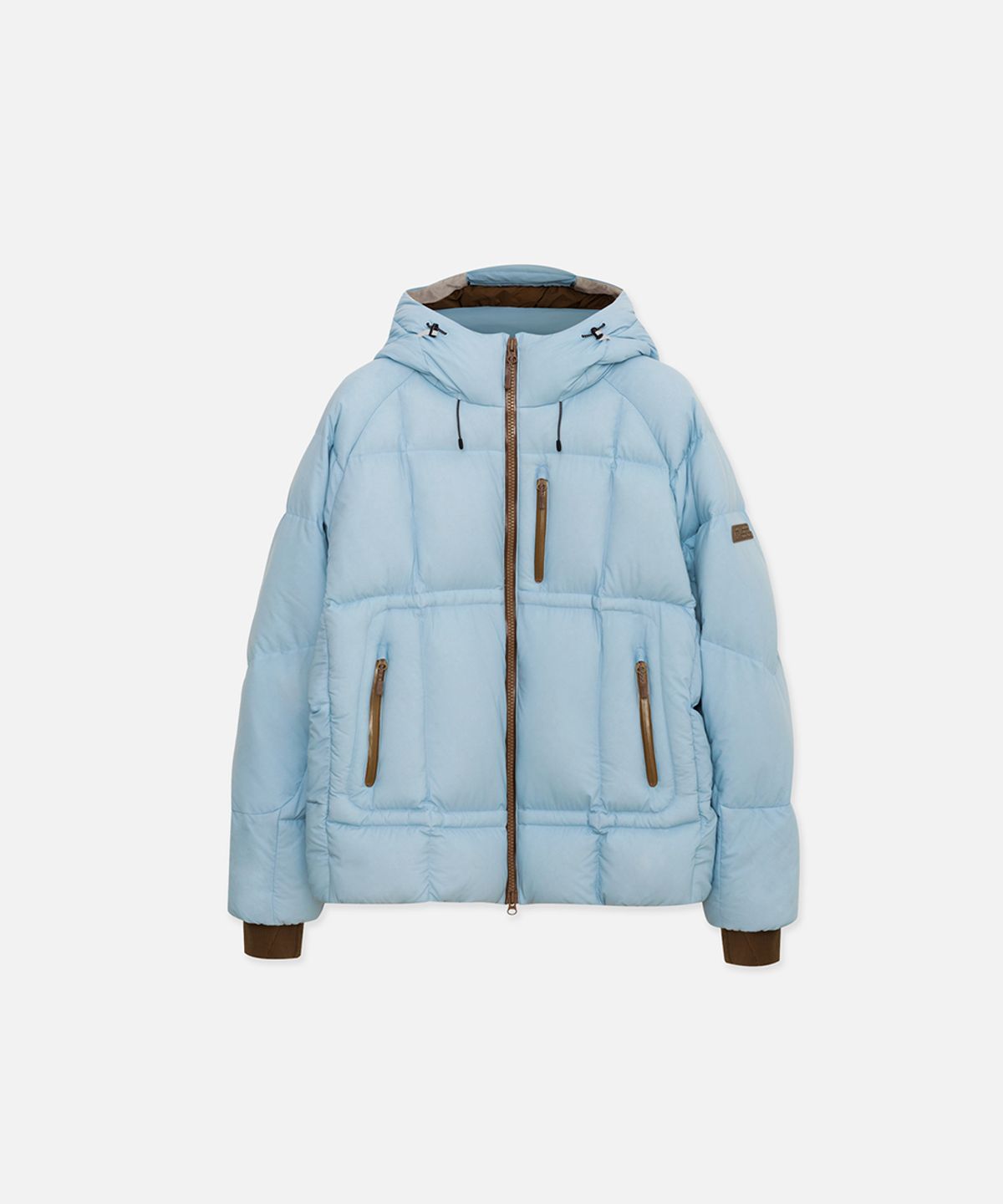 칼렉(KALEG) UNISEX WARM UP DOWN JACKET LIGHT BLUE