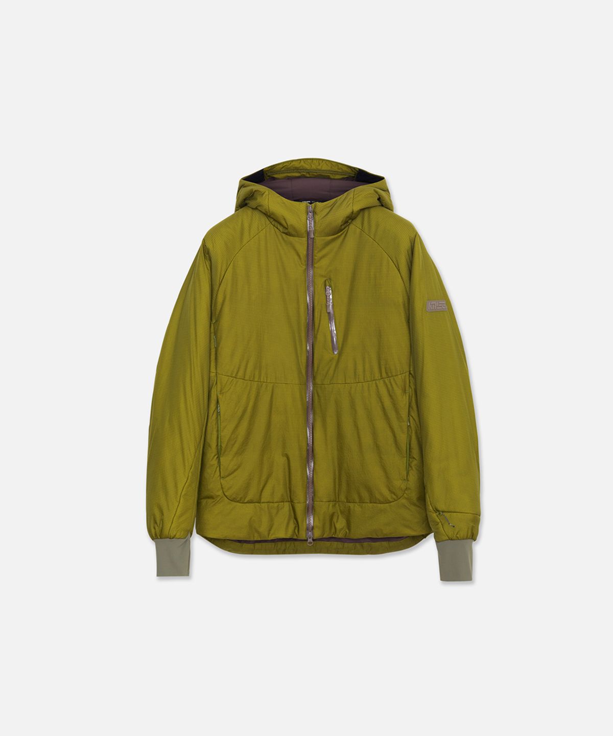 칼렉(KALEG) UNISEX RACING HYBRID DOWN JACKET YELLOW GREEN
