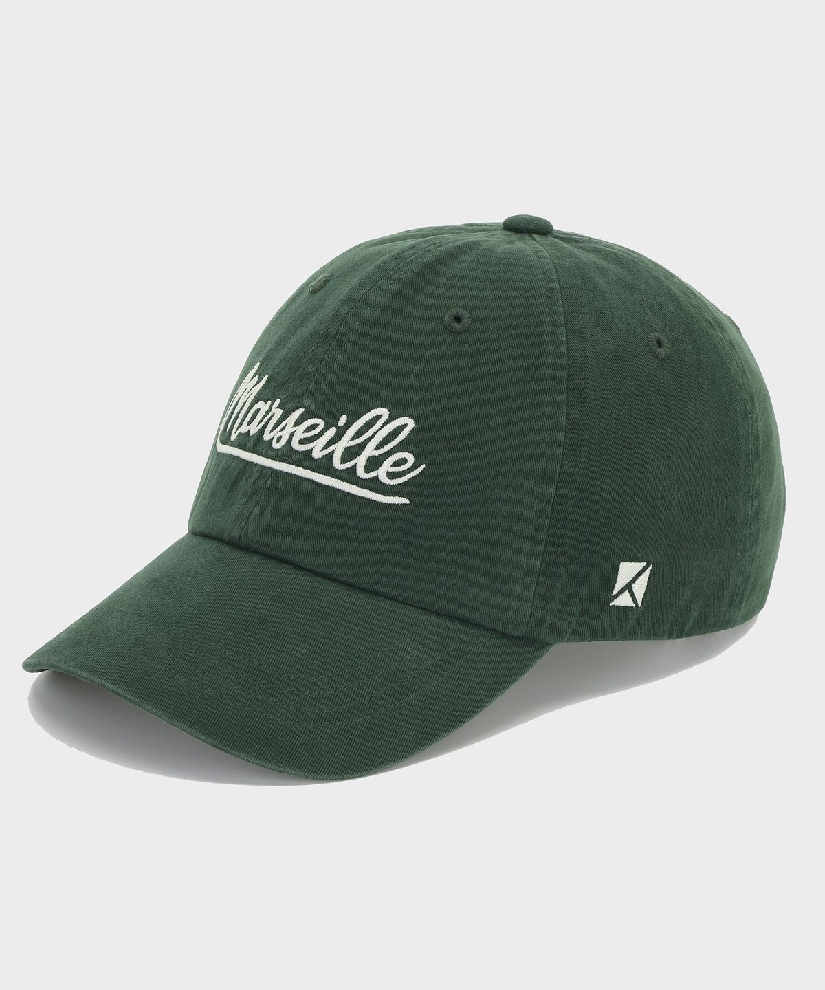 쿨트(KULTE) VINTAGE TAIL PEACH WASHING CAP D.GREEN