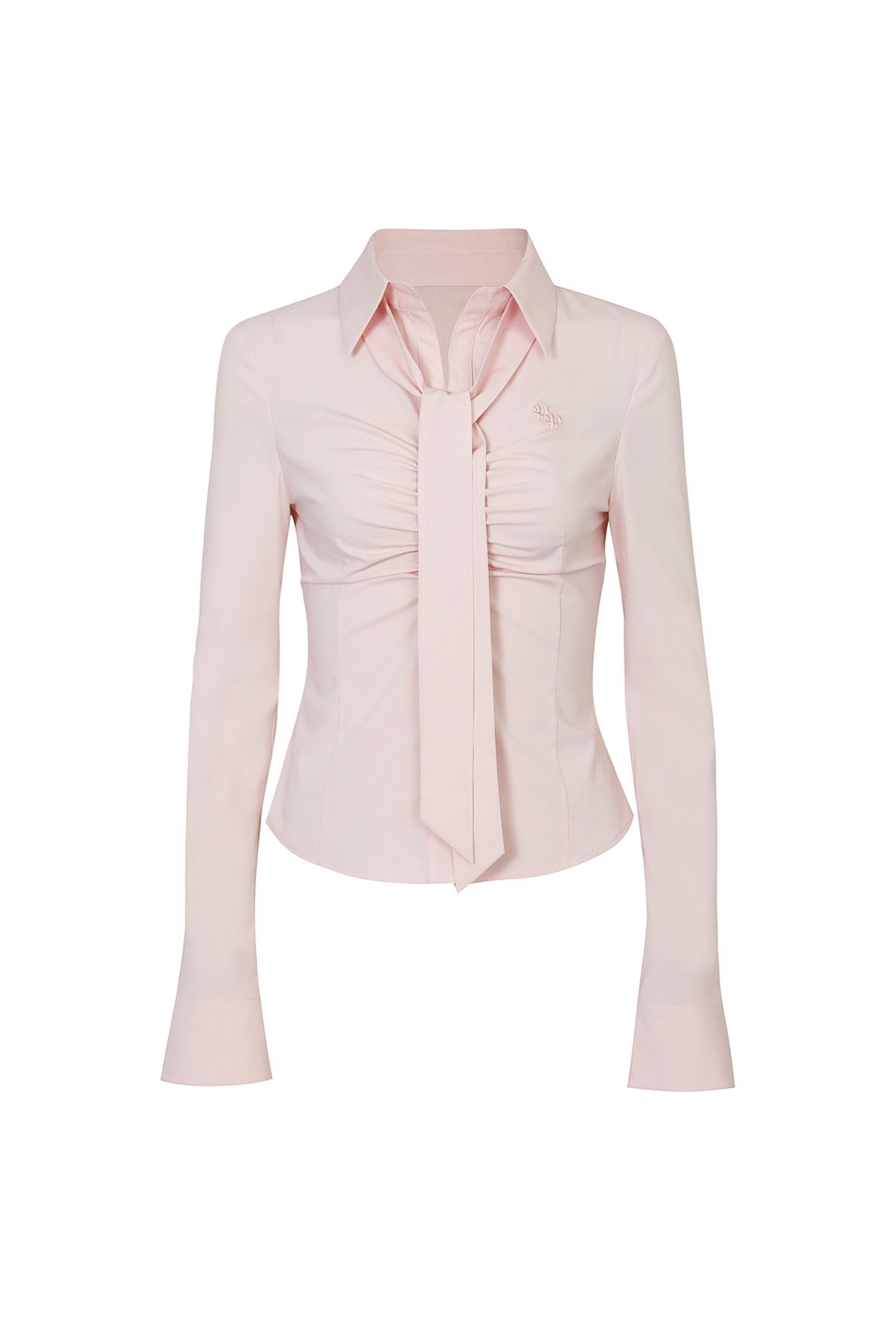페인오어플레져(PAINORPLEASURE) VIVIAN SCARF SHIRT pink