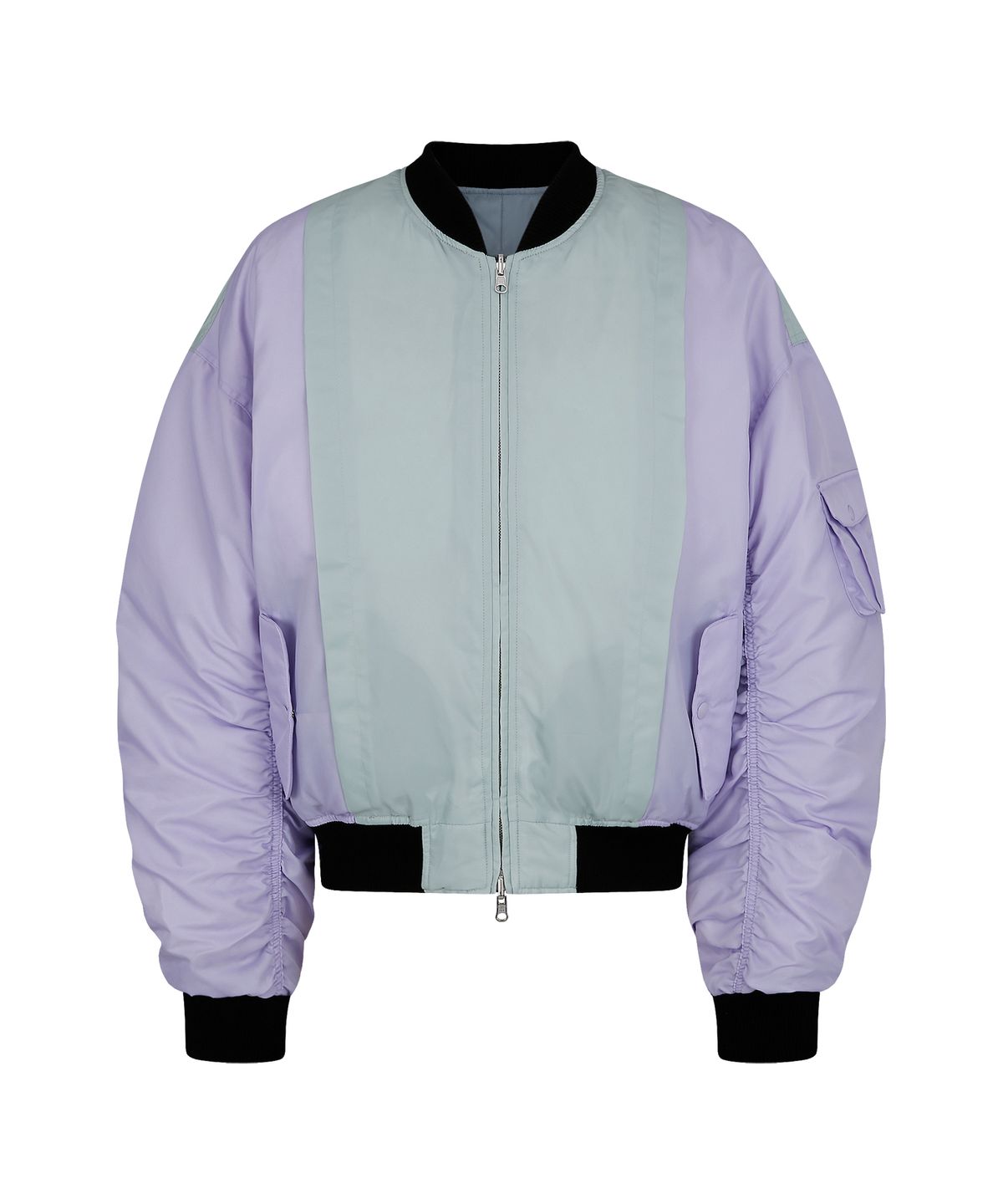 홍우성(HONGWOOSUNG) REVERSIBLE MA1 DOWN BOMBER_PURPLE&NAVY