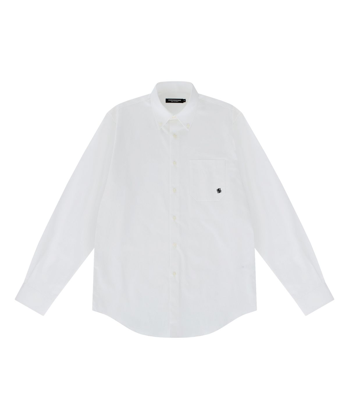 홍우성(HONGWOOSUNG) REGULAR FIT SHIRTS WITH A EMBROIDERY_WHITE