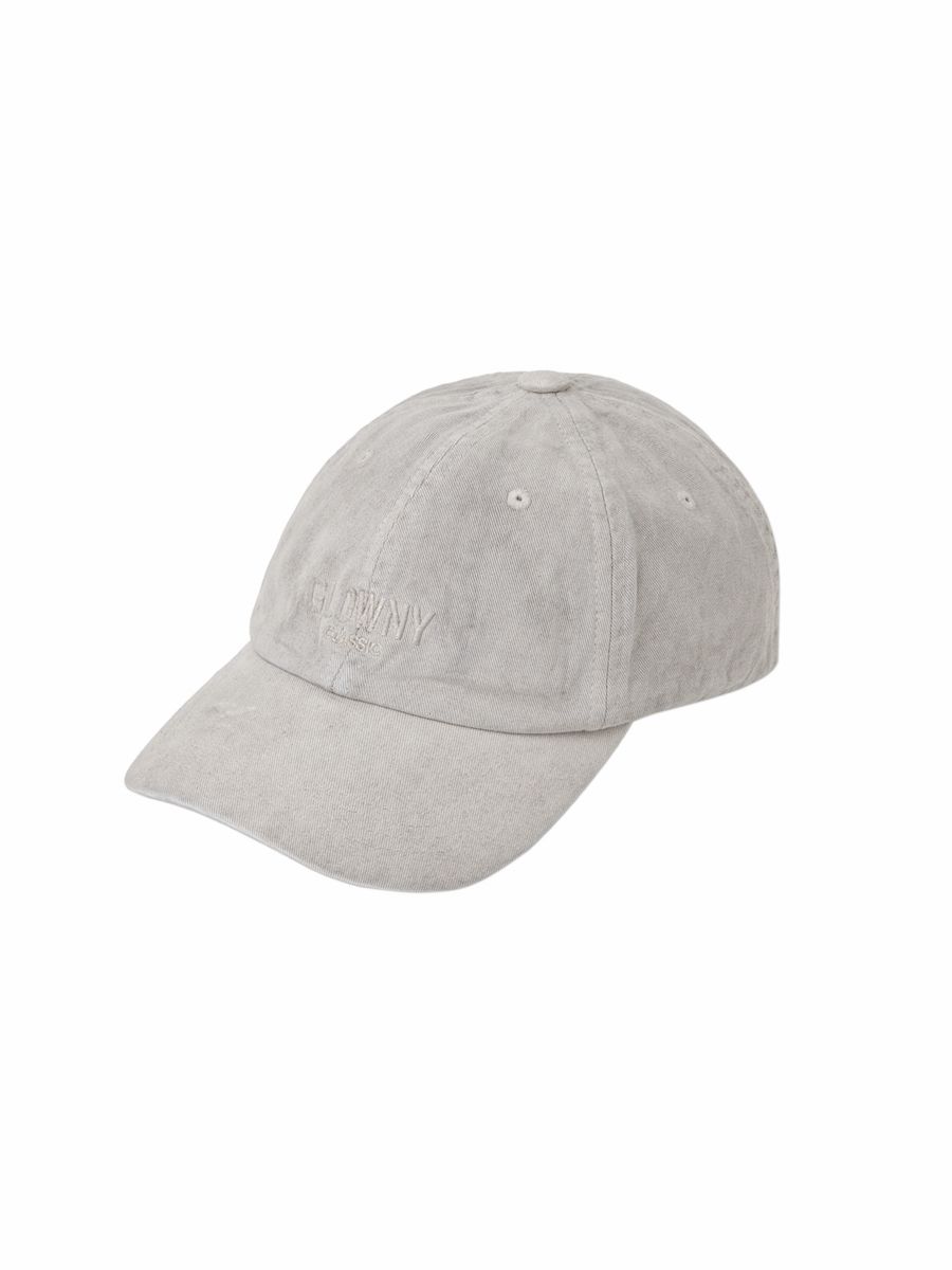 ★GLOWNY★G CLASSIC WASHED BALL CAP (GRAY)★正規品/直送料込 MUSINSA公式 | GLOWNY G CLASSIC WASHED BALL CAP (GRAY)