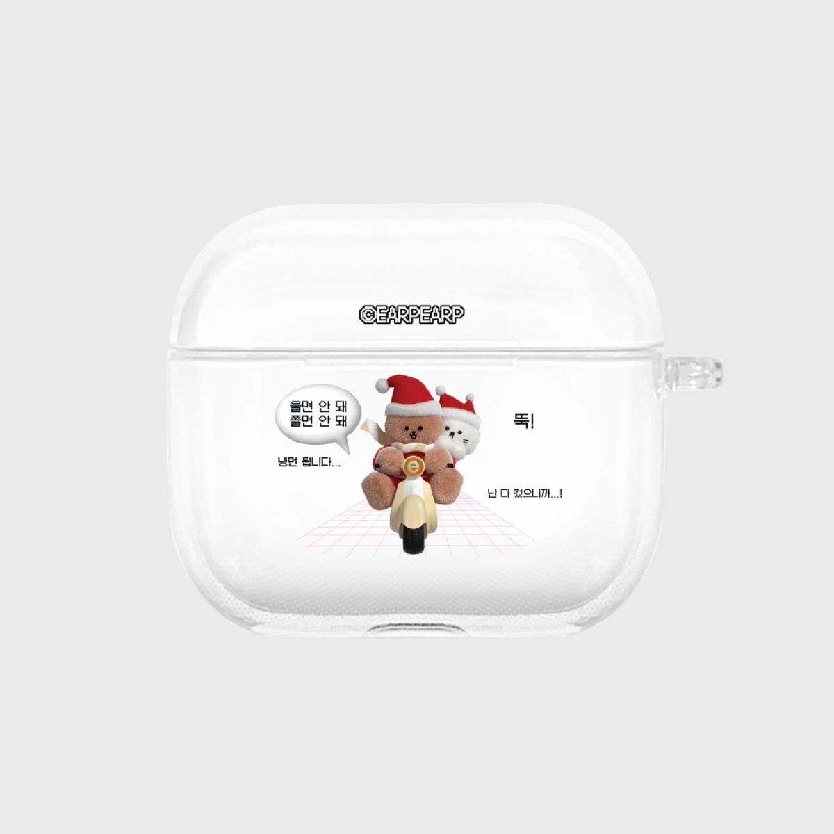 어프어프(EARPEARP) 라이더 산타 코비 치치(에어팟3-클리어하드)