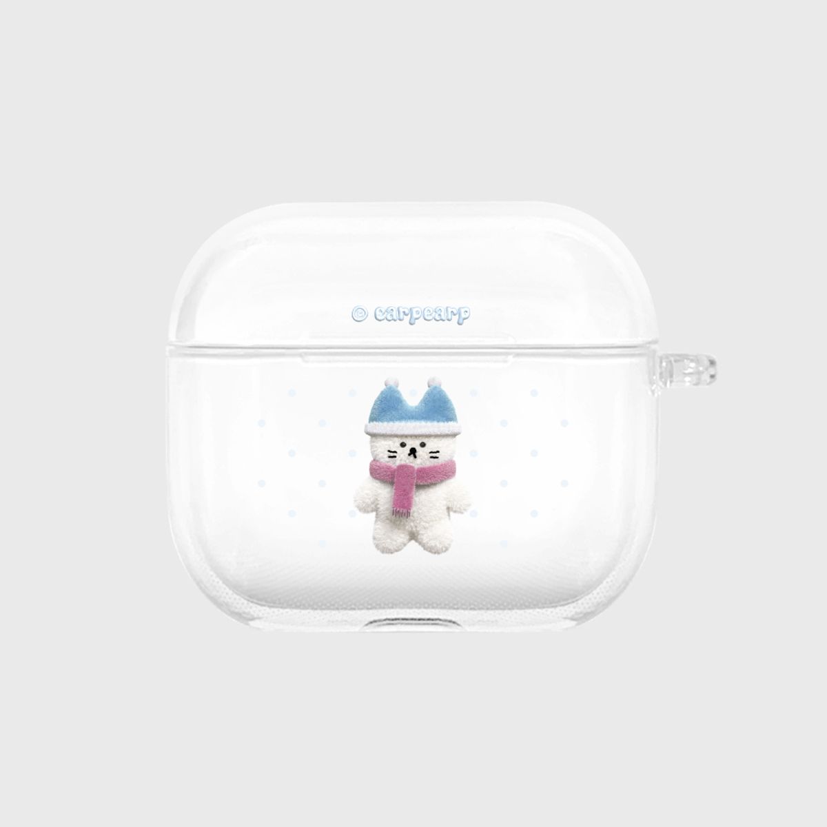 어프어프(EARPEARP) 화이트 윈터 치치(에어팟3-클리어하드)