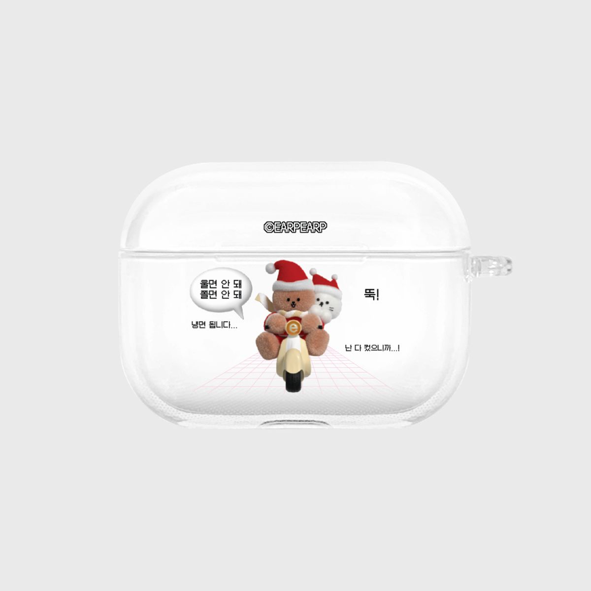 어프어프(EARPEARP) 라이더 산타 코비 치치(에어팟프로-클리어하드)