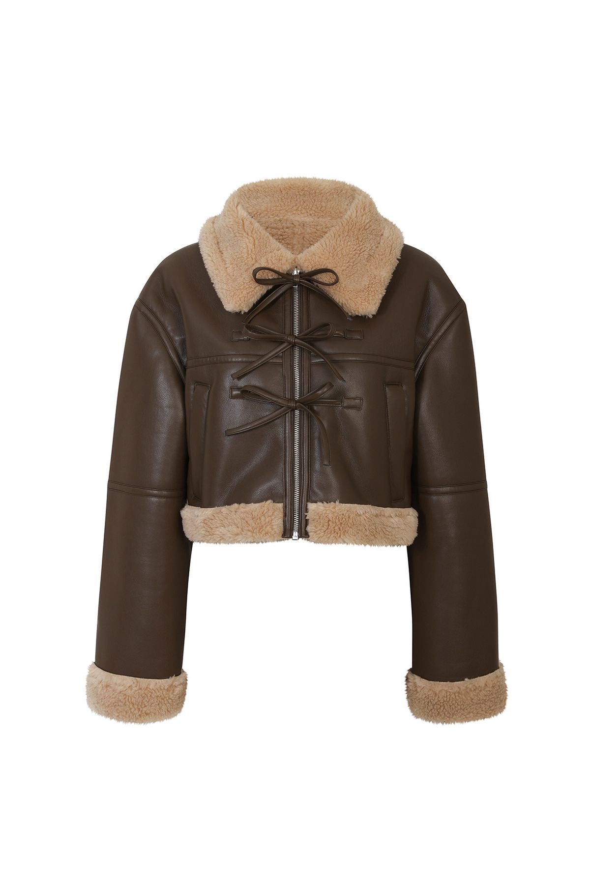 페인오어플레져(PAINORPLEASURE) LUCY MUSTANG JACKET brown