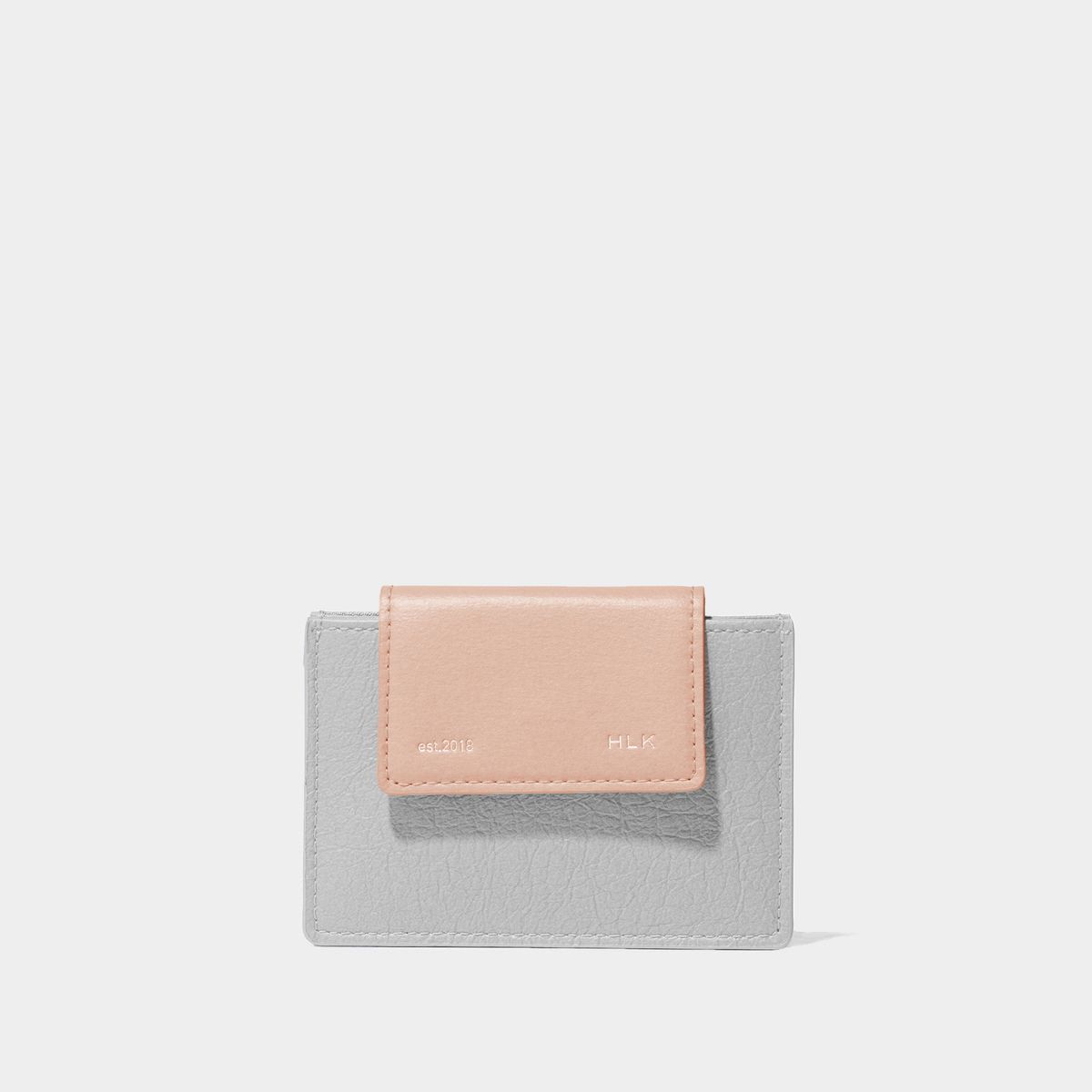 할리케이(HARLIEK) 세미 플립 카드지갑 / Sami Flip Card Wallet [Gray Pink]