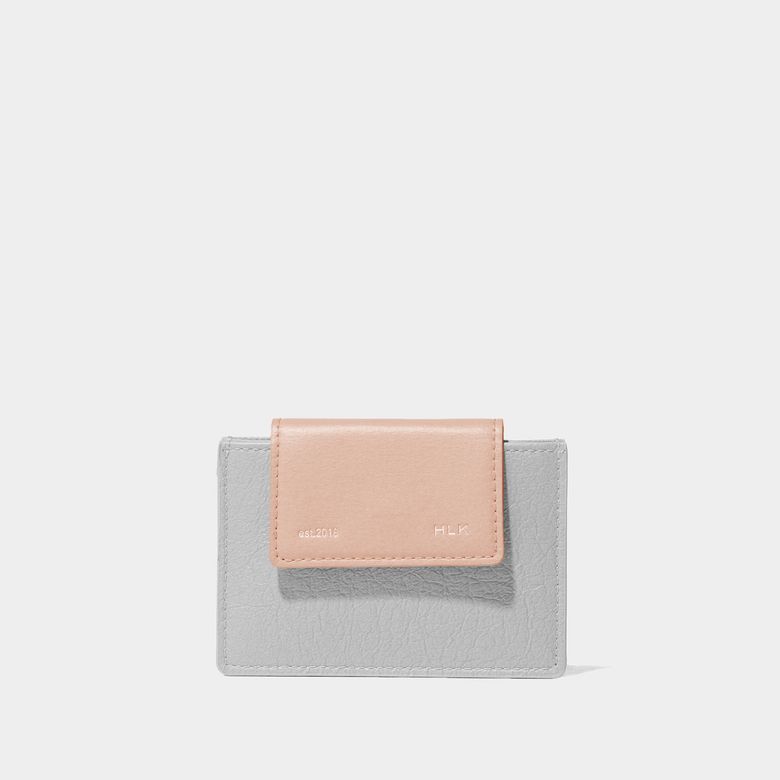 세미 플립 카드지갑 / Sami Flip Card Wallet [Gray Pink]
