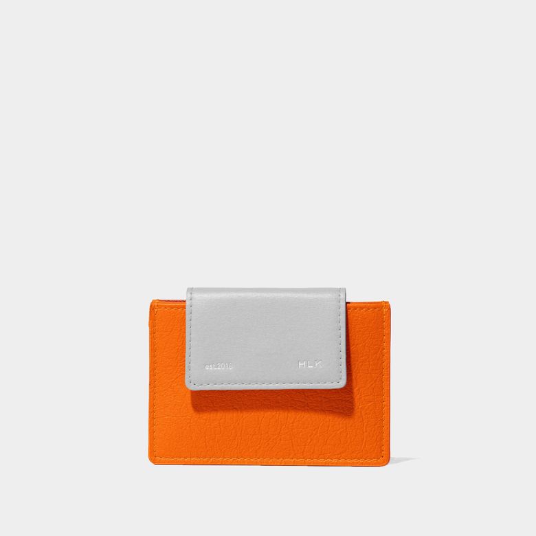 세미 플립 카드지갑 / Sami Flip Card Wallet [Orange Gray]