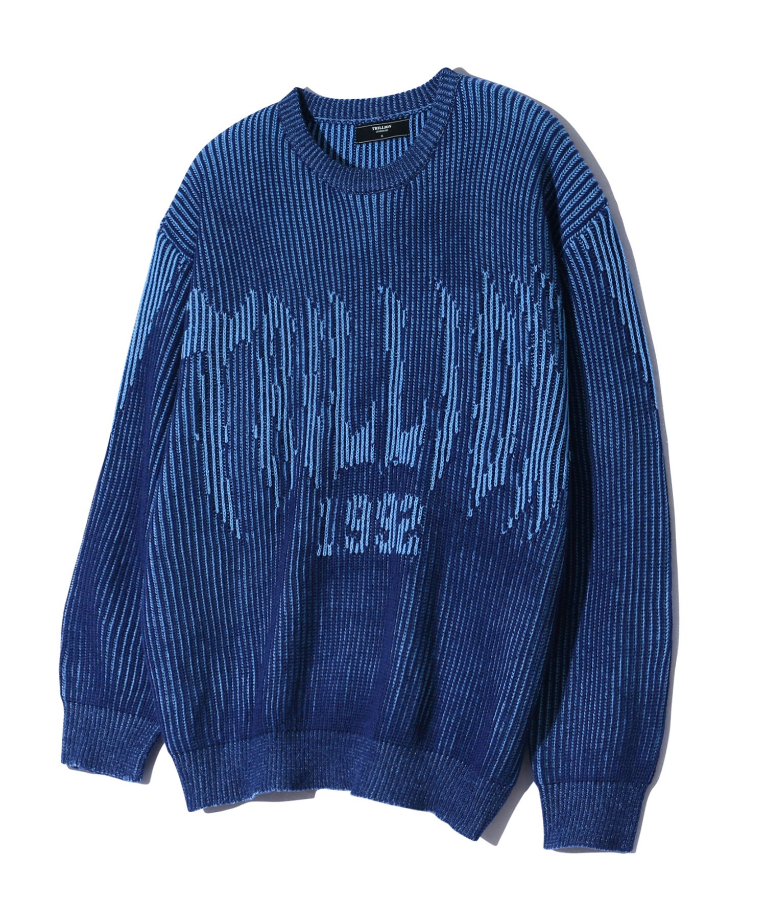 ★関税込★TRILLION★WASHABLE TWO TONE CREW NECK GRAPHIC KNIT MUSINSA | TRILLION Washable two-tone crewneck graphic knit