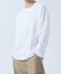오버핏 롱 슬리브 티셔츠 화이트