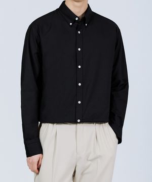베이직 스테디 옥스포드 셔츠 블랙
