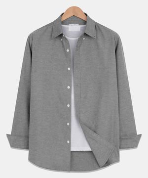 베이직 스테디 옥스포드 셔츠 보카시블랙