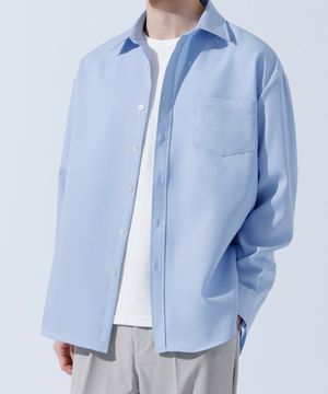 솔리드 링클프리 루즈핏 무지 셔츠 소라