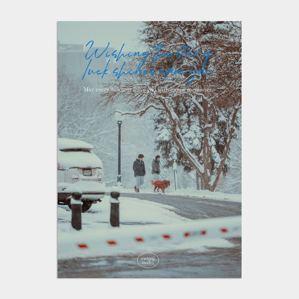 멜팅스튜디오(MELTING STUDIO) 윈터 원더랜드 크리스마스 인테리어 포스터 / 01. Silently, together