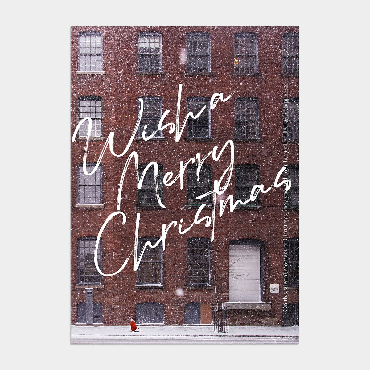 멜팅스튜디오(MELTING STUDIO) 윈터 원더랜드 크리스마스 인테리어 포스터 / 07. Merry christmas 1