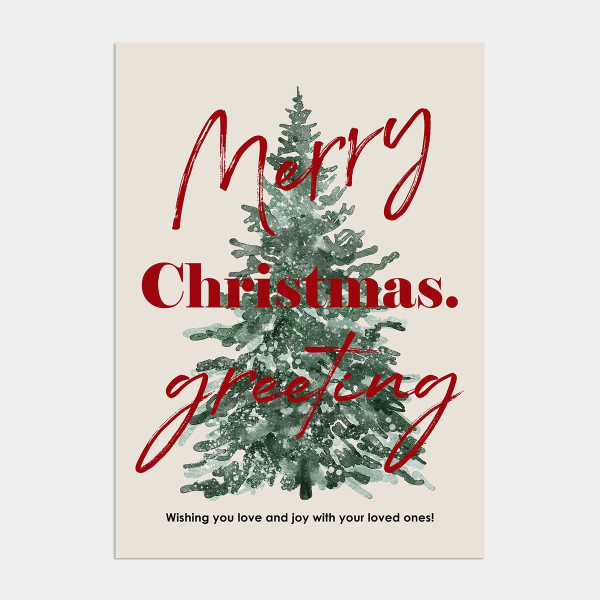 멜팅스튜디오(MELTING STUDIO) 윈터 원더랜드 크리스마스 인테리어 포스터 / 14. Happiness christmas tree