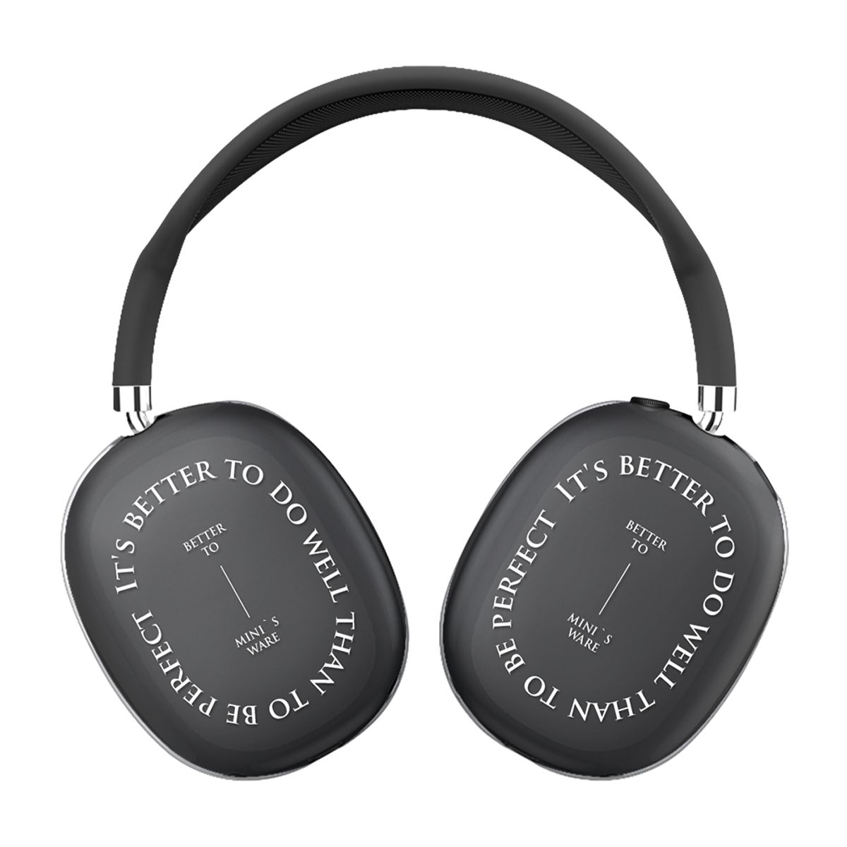 미니스웨어(MINI'S WARE) TEXT AIRPODS MAX CLEAR CASE_PERFECT WHITE [에어팟맥스-클리어젤리]
