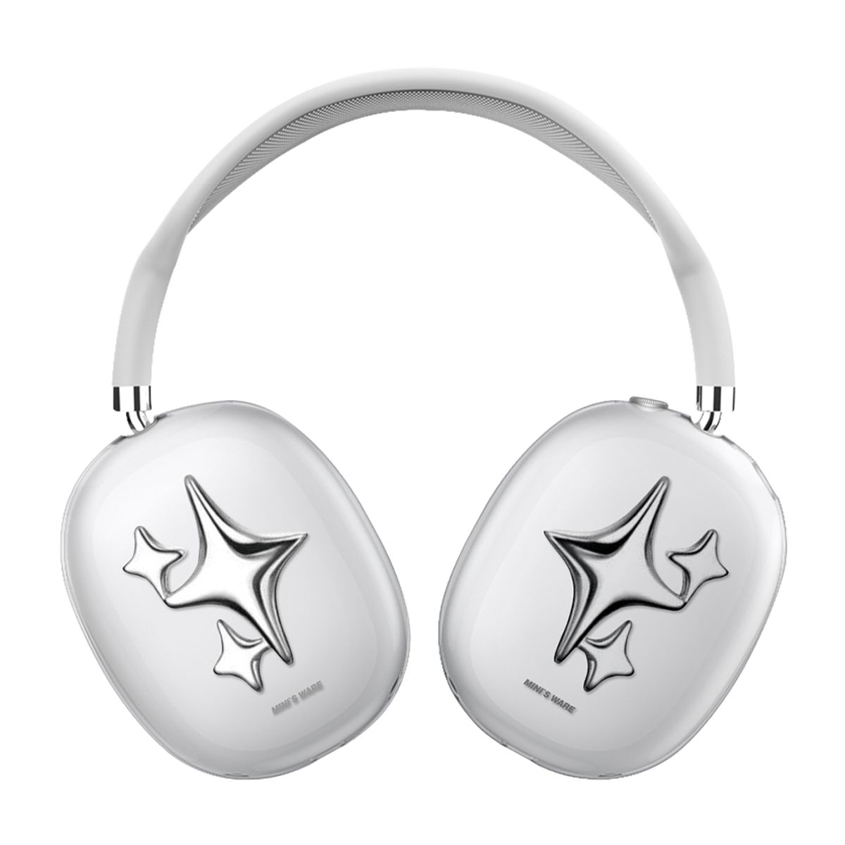미니스웨어(MINI'S WARE) SILVER AIRPODS MAX CLEAR CASE_TWINKLE STAR [에어팟맥스-클리어젤리]