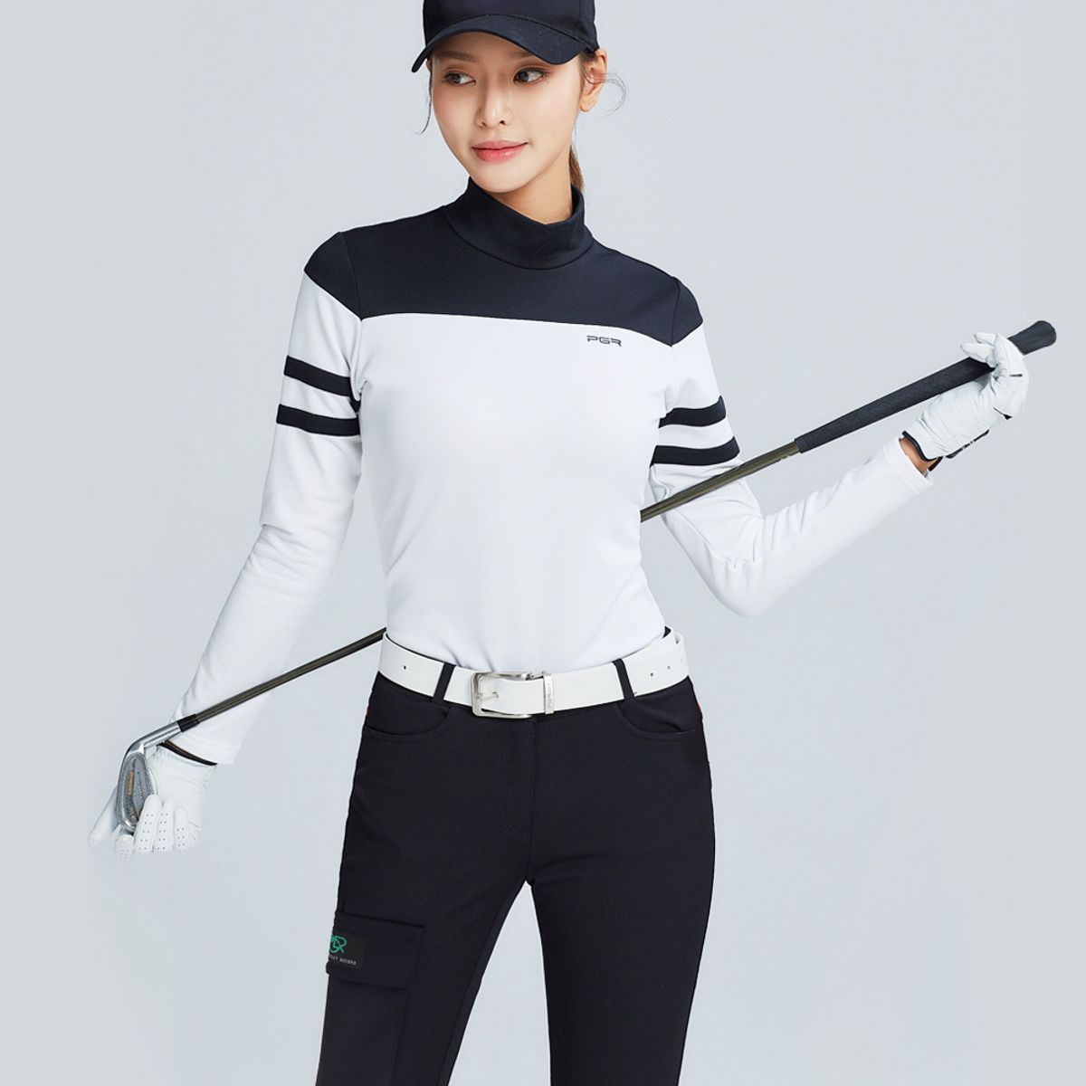 피지알(PGR) 포켓 기모 팬츠 블랙 GP-2085