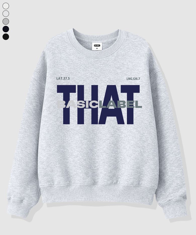 Type That Oversized Sweatshirt 5 Color [BLBM_1004]