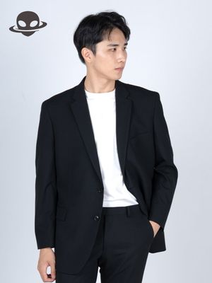 베이식 싱글 블레이저 블랙