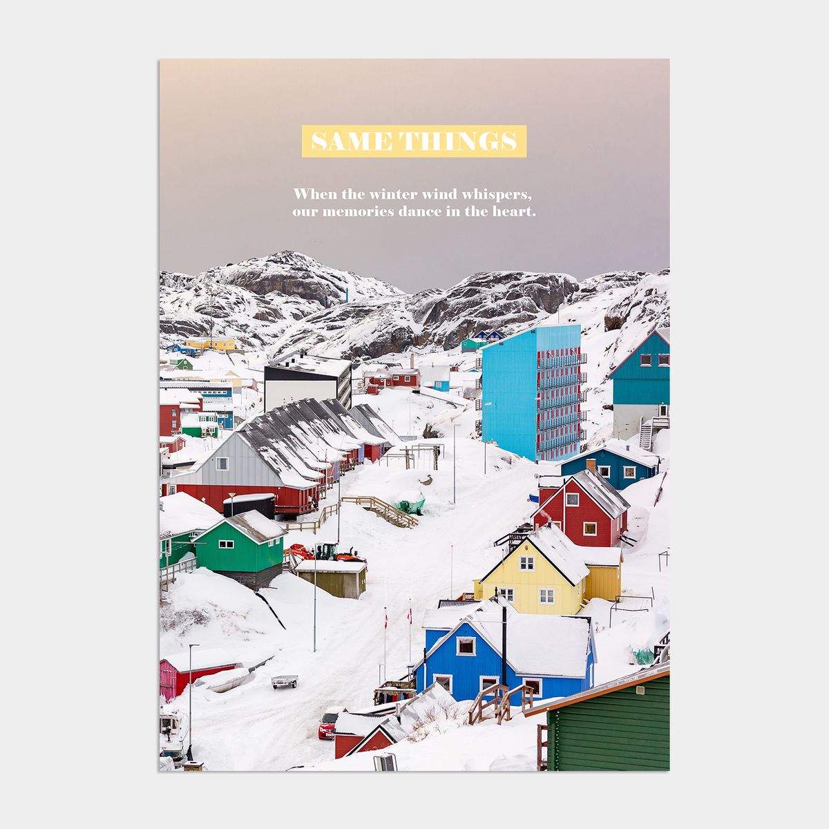 멜팅스튜디오(MELTING STUDIO) 윈터 원더랜드 크리스마스 인테리어 포스터 / 22. Same things
