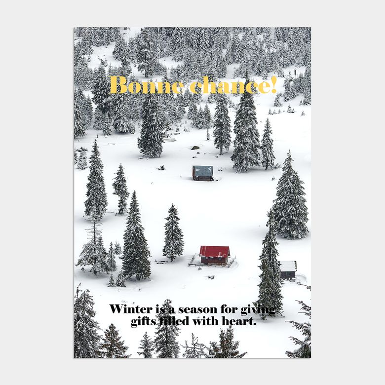 윈터 원더랜드 크리스마스 인테리어 포스터 / 28. Bonne chance!