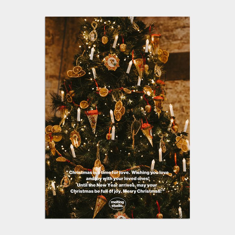 윈터 원더랜드 크리스마스 인테리어 포스터 / 32. Wishing tree
