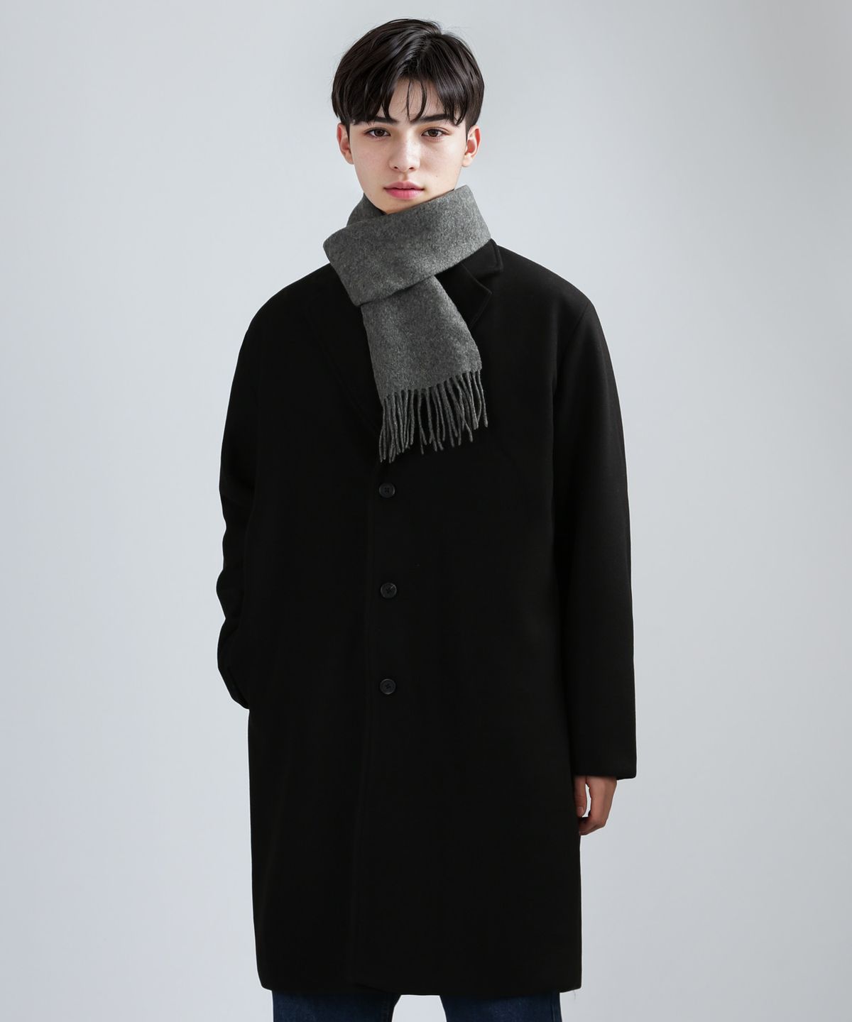 쟈니웨스트(JHONNY WEST) Single SP.Classic Coat (Black)