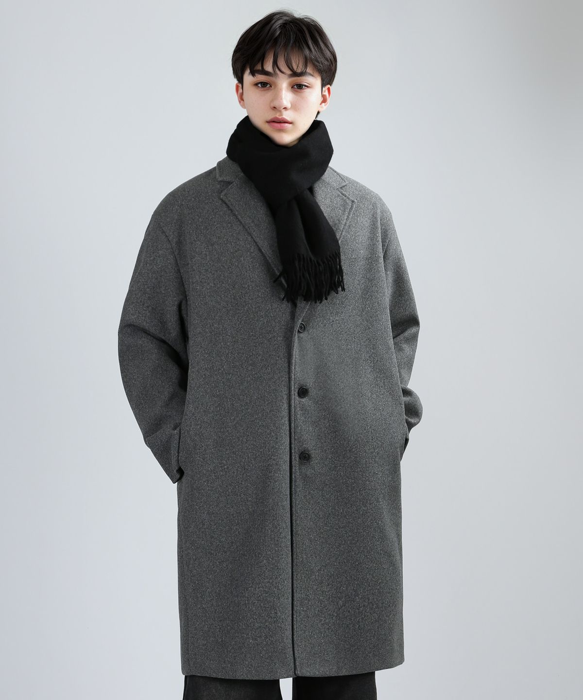 쟈니웨스트(JHONNY WEST) Single SP.Classic Coat (Gray)