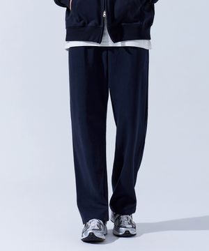 [논기모or기모] 스트레이트 레귤러 일자 트레이닝 팬츠 네이비