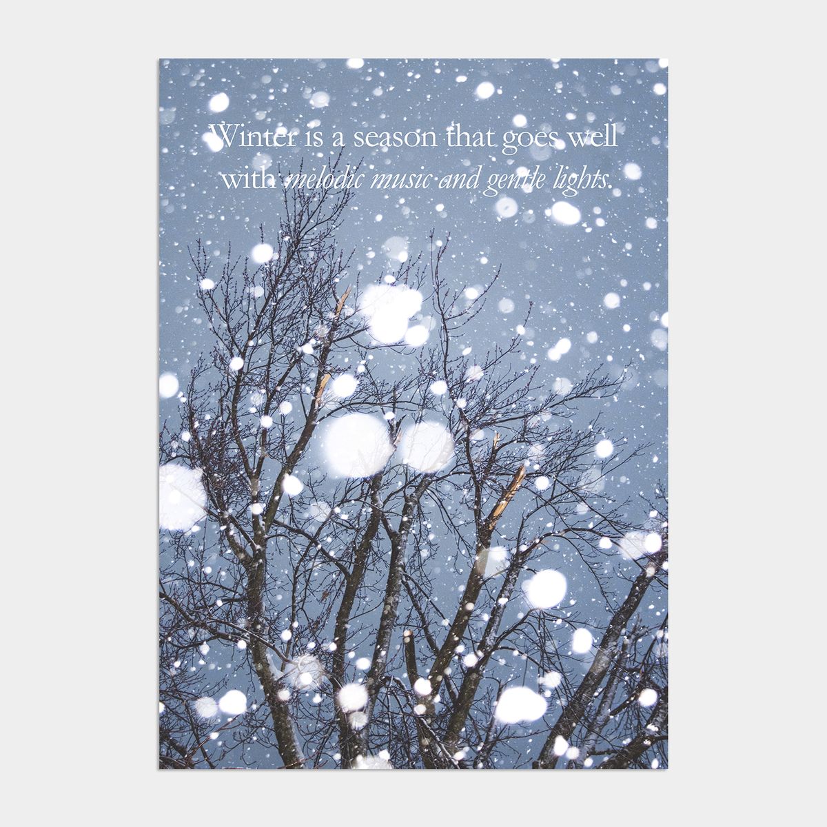 멜팅스튜디오(MELTING STUDIO) 윈터 원더랜드 크리스마스 인테리어 포스터 / 43. Gentle light