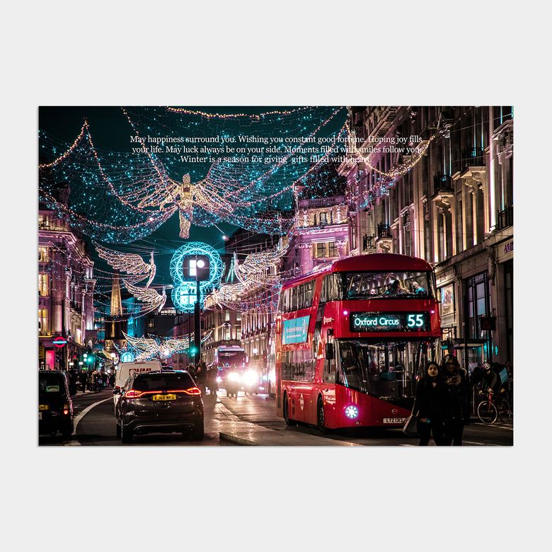 윈터 원더랜드 크리스마스 인테리어 포스터 / 47. Regent Street, London