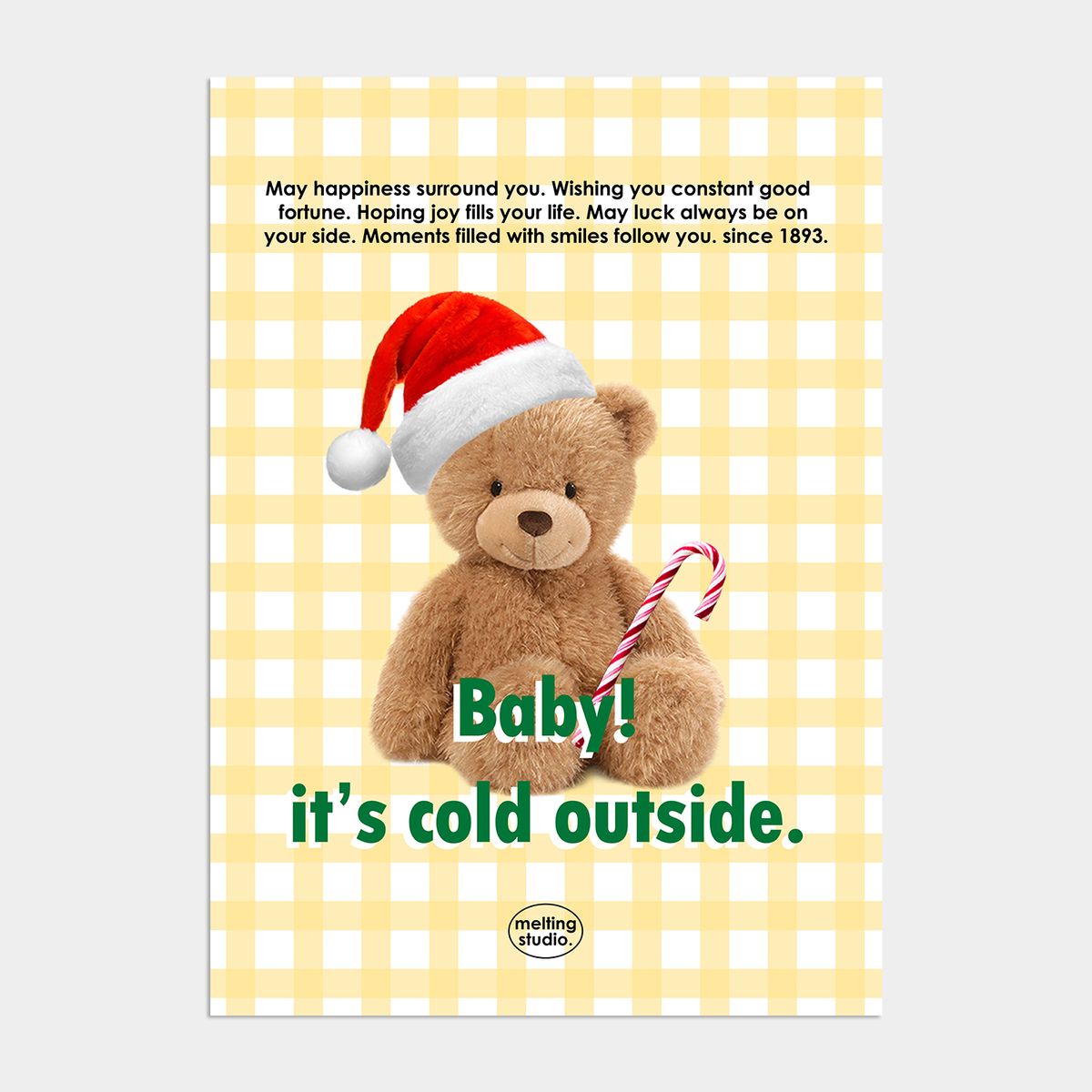 멜팅스튜디오(MELTING STUDIO) 윈터 원더랜드 크리스마스 인테리어 포스터 / 62. Baby it’s cold outside