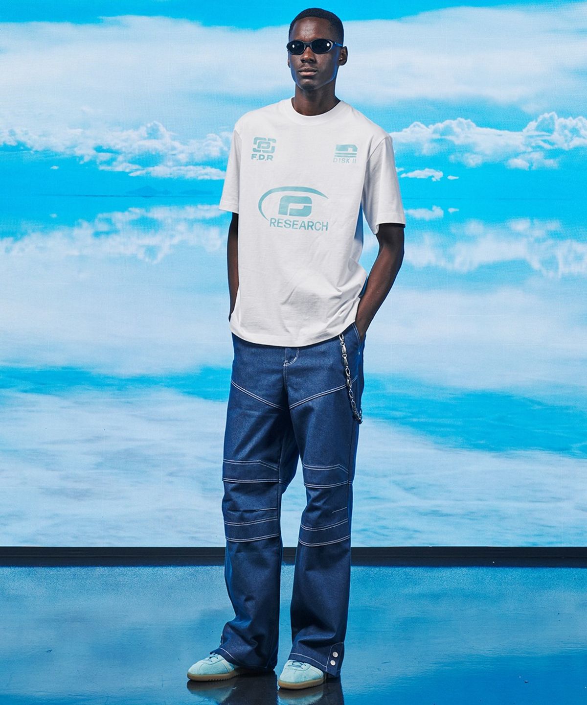 에프디알(FDR) Parasuit+Skipants Mixed Jean_Blue Indigo