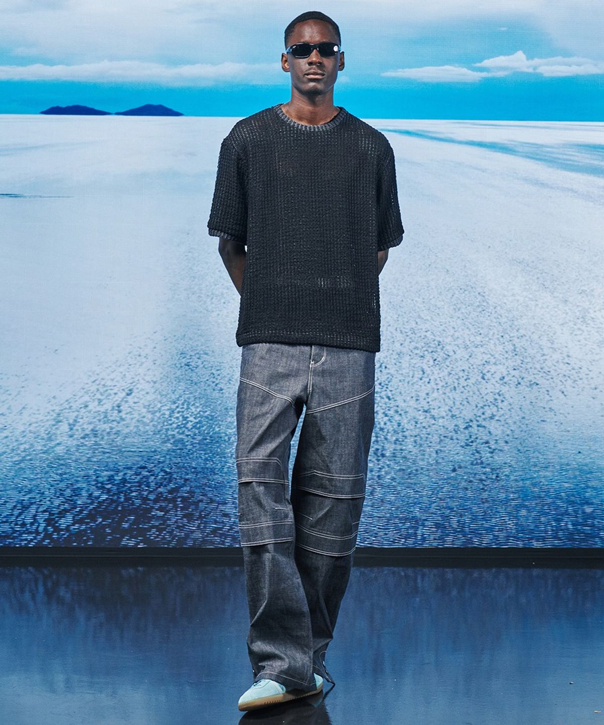 에프디알(FDR) Parasuit+Skipants Mixed Jean_Slub Black