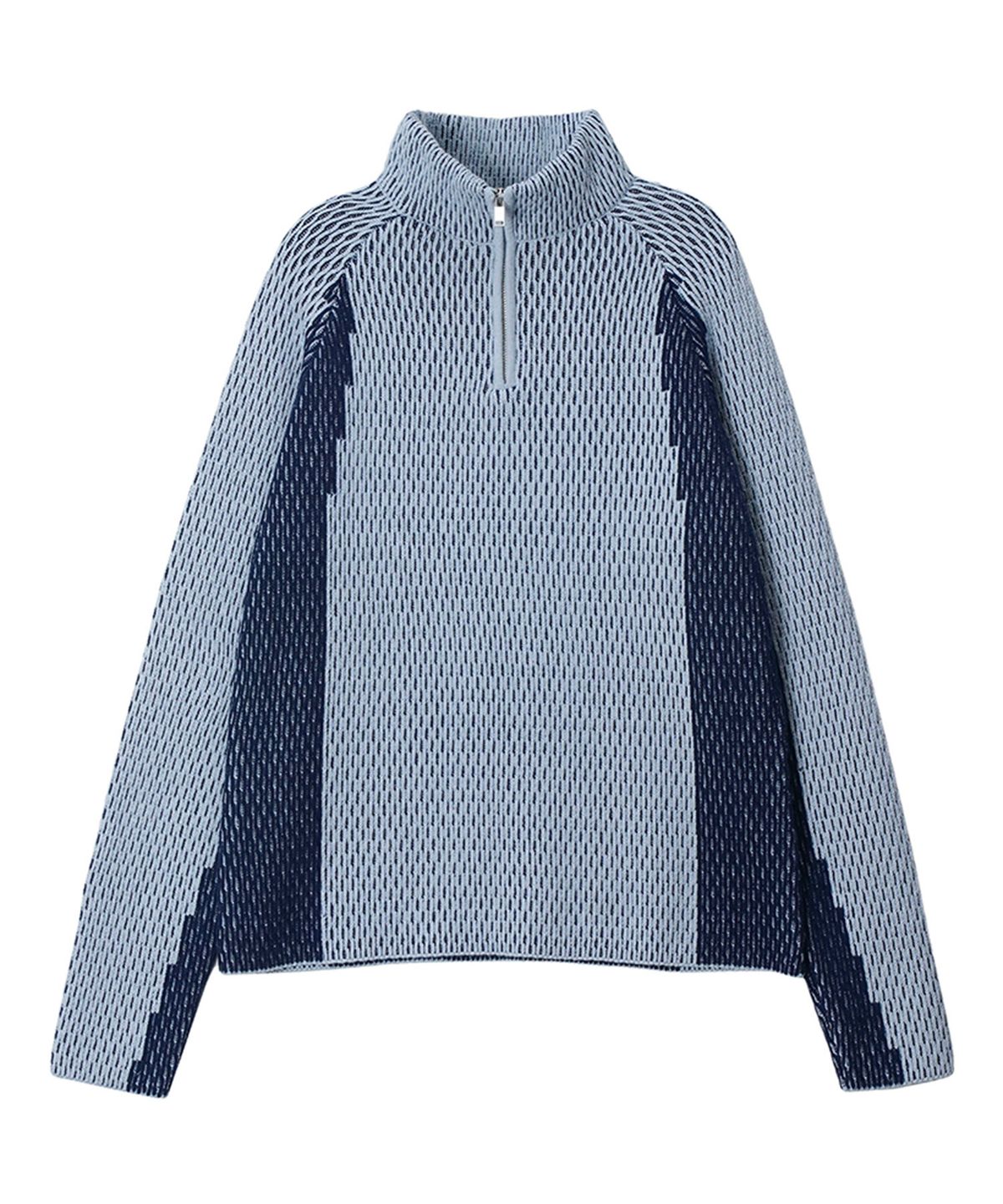 에프디알(FDR) Honey Comb JQD Racing Half Zip Up_Navy/Sky Blue