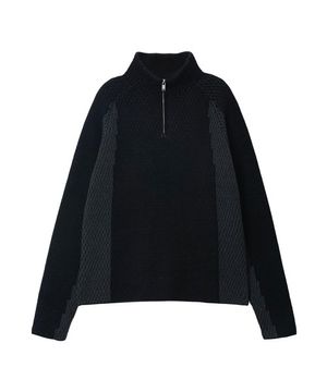 Honey Comb JQD Racing Half Zip Up_Black/Charcoal