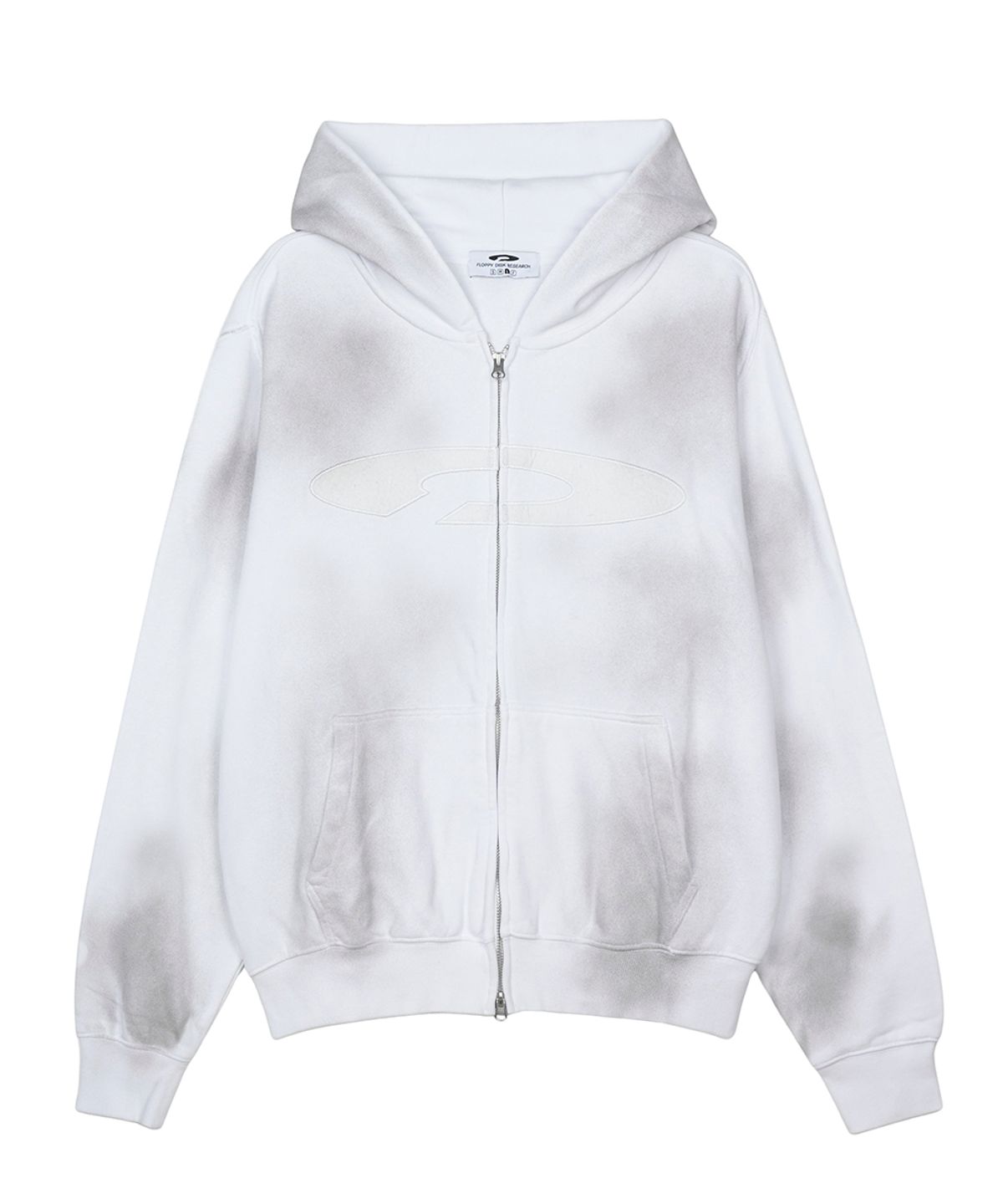 에프디알(FDR) Gradation Washed Disk Logo Hood Zip-Up_Cream