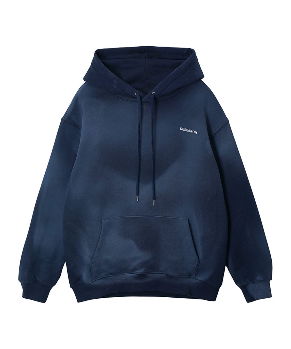 에프디알(FDR) White Air Brushed Blue Print Hood_Navy
