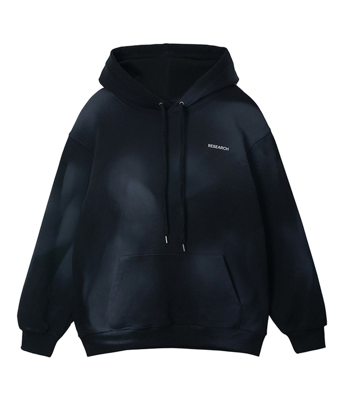 에프디알(FDR) White Air Brushed Blue Print Hood_Black