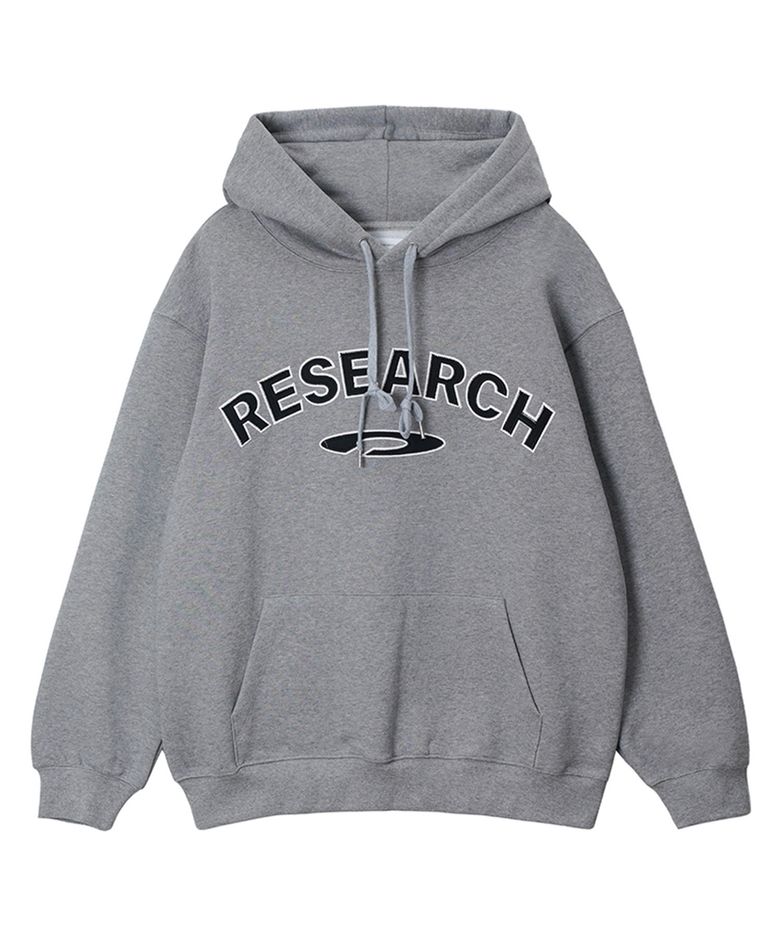 Felt Double Applique Hood_Melange Grey