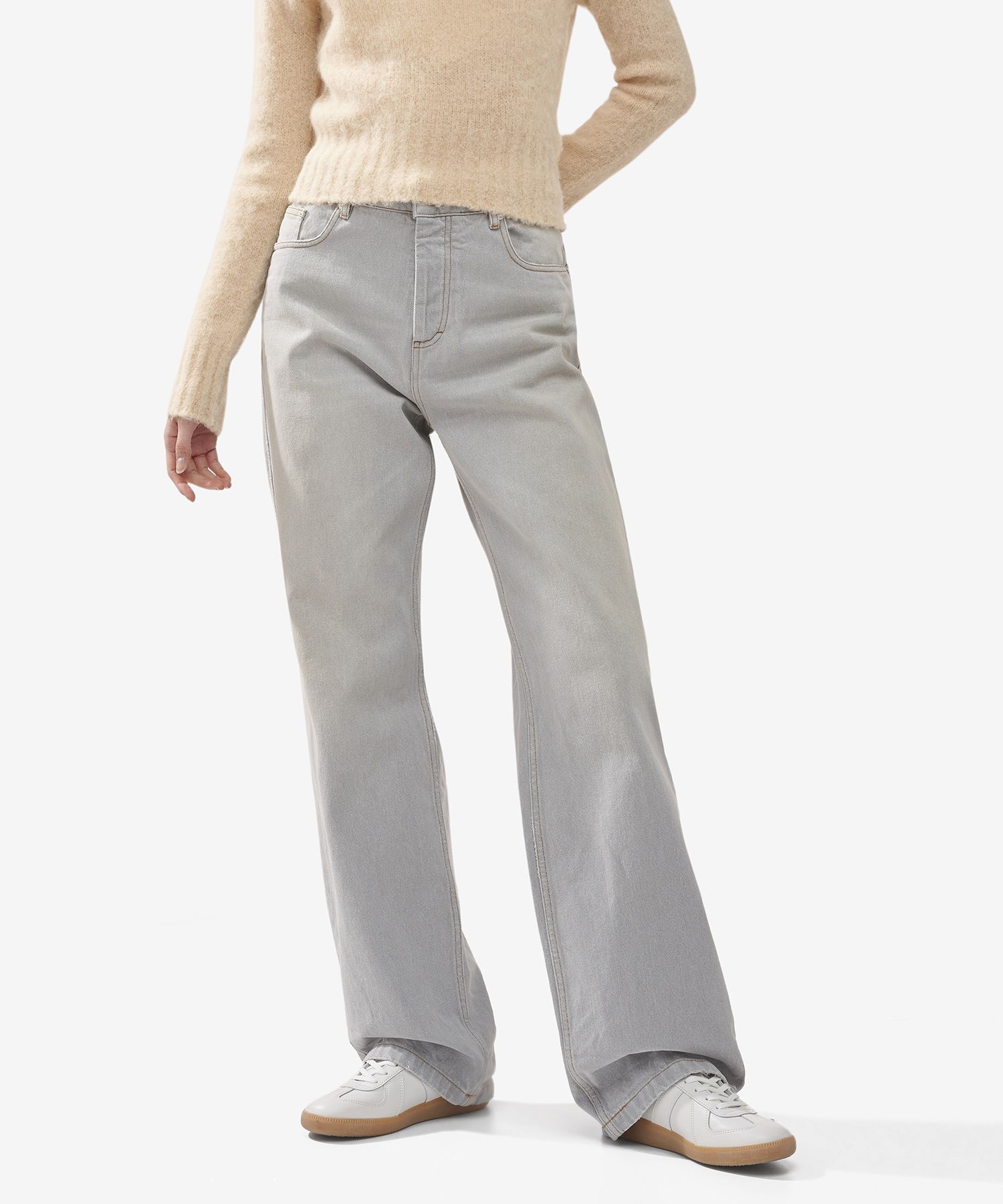 ★AMI PARIS★ Bootcut 5 Pocket Denim Pants Gray UTR500DE0019 MUSINSA | AMI Bootcut 5 Pocket Denim Pants - Grey