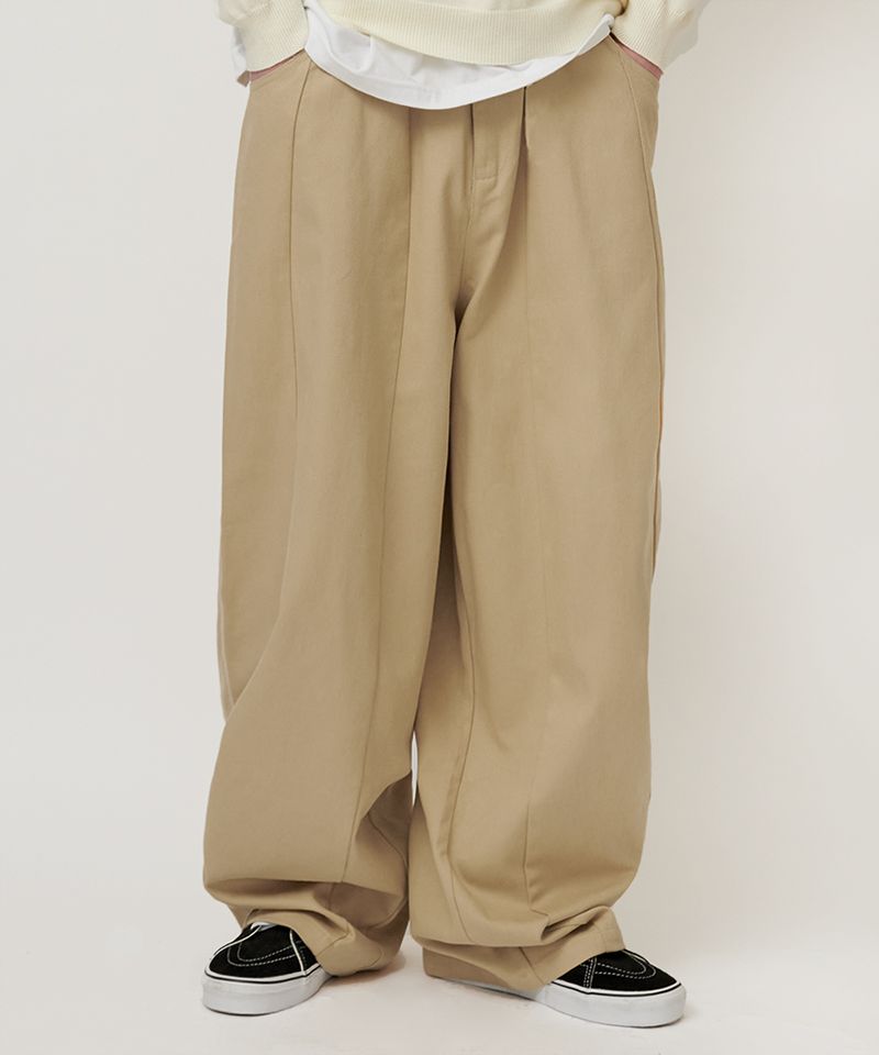 【BAON】Waju cut wide balloon cotton pants BAON】Waju cut wide balloon cotton pants (BAON/パンツ