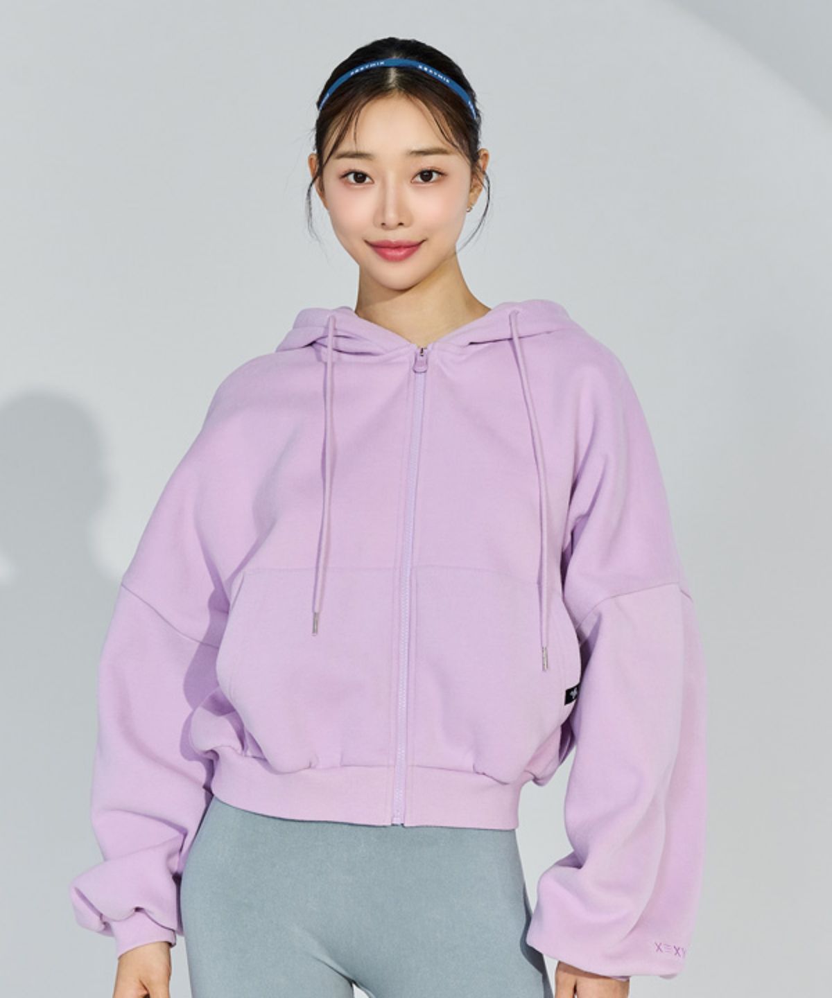 젝시믹스(XEXYMIX) 내핑 후드 집업 페일오키드