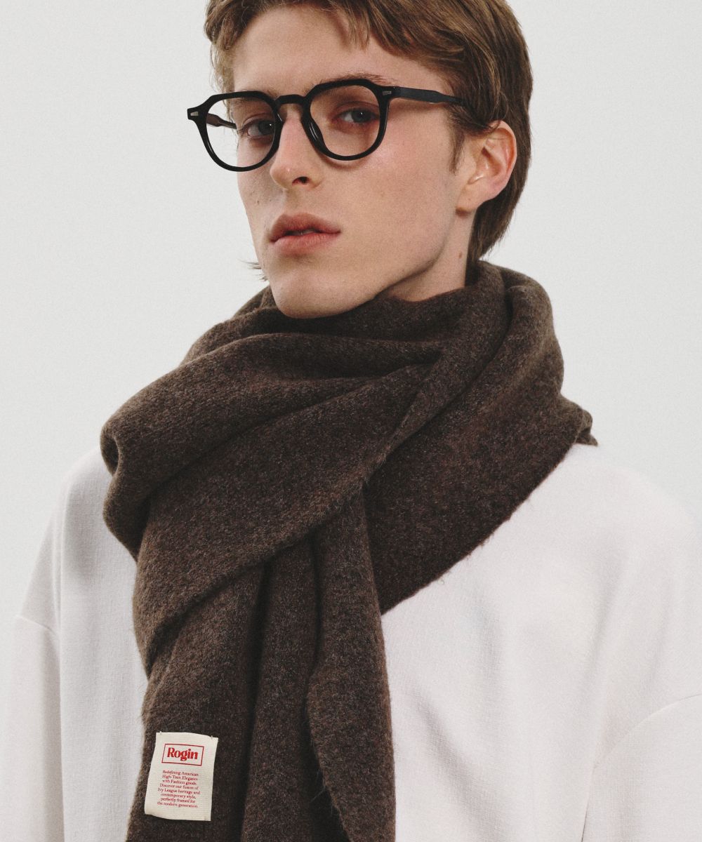 MUSINSA公式 | ROGIN Old Money Long Muffler Brown