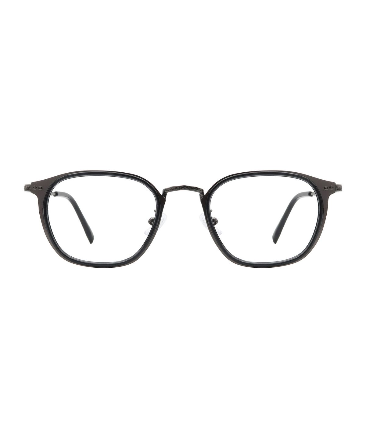 오아트(OART) Weir BLACK GRAY 스퀘어 콤비 메탈 안경